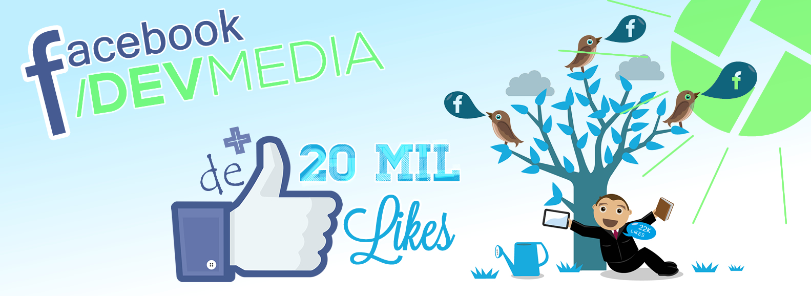 Promo��o Facebook DevMedia - Mais de 20 mil curtidas